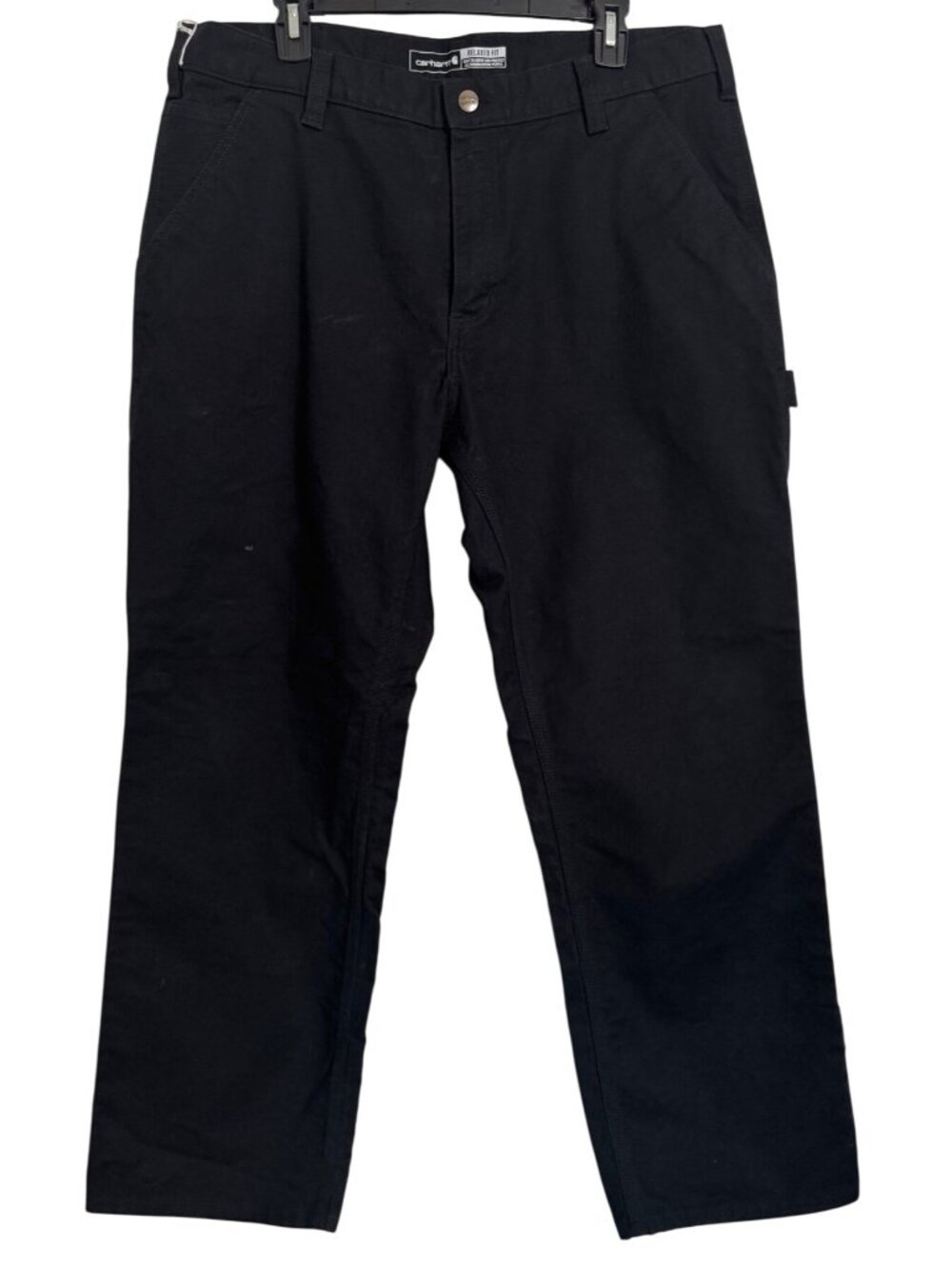 Carhartt Rugged Flex 38/30 Relaxed Fit Black Pants NWOT Mens Straight Leg